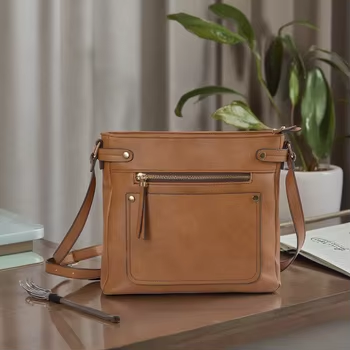 กระเป๋าสะพายข้าง unisex หนัง pu พร้อมกระเป๋าถือ crossbody คุณภาพสูง