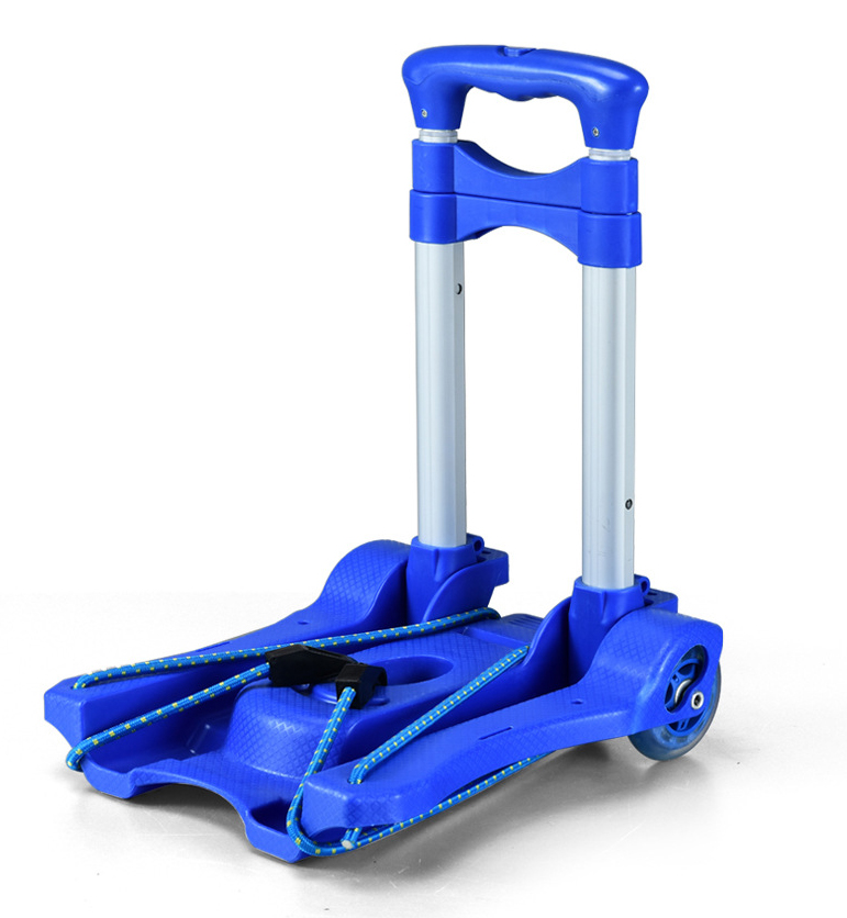 อลูมิเนียม Lugggae รถเข็นคุณภาพสูงพับคงที่ล้อช้อปปิ้ง Heavy Duty รถเข็นอเนกประสงค์แบบพกพารถเข็น Carretillas