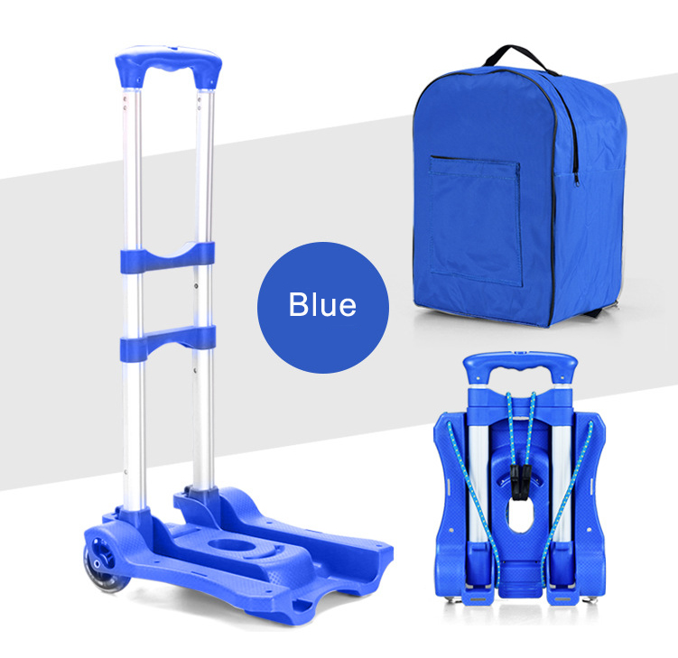 อลูมิเนียม Lugggae รถเข็นคุณภาพสูงพับคงที่ล้อช้อปปิ้ง Heavy Duty รถเข็นอเนกประสงค์แบบพกพารถเข็น Carretillas