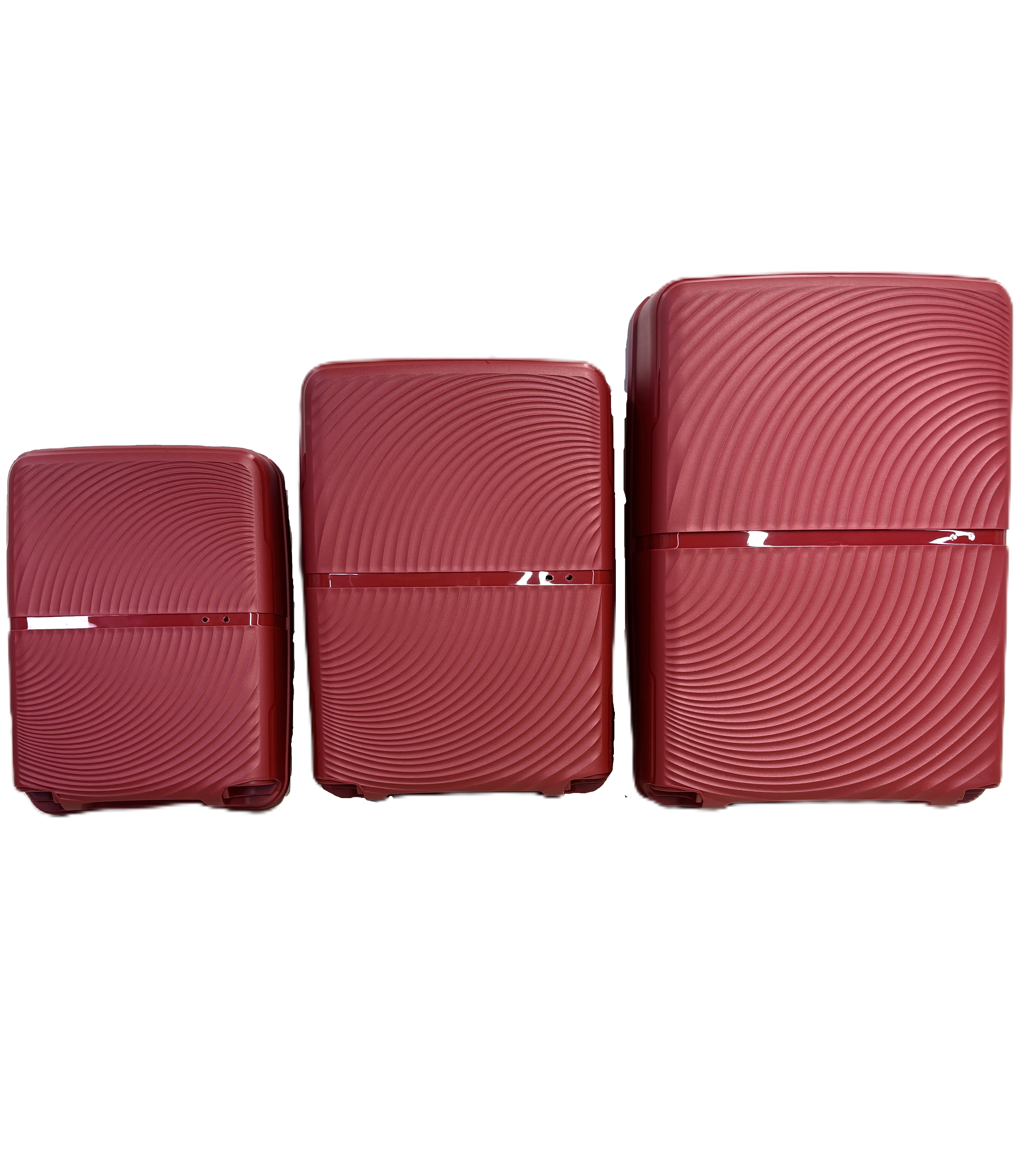 กระเป๋าเดินทาง PP แบบกำหนดเองราคาถูก 12 ชิ้นกระเป๋าเดินทาง unisex ทนทาน