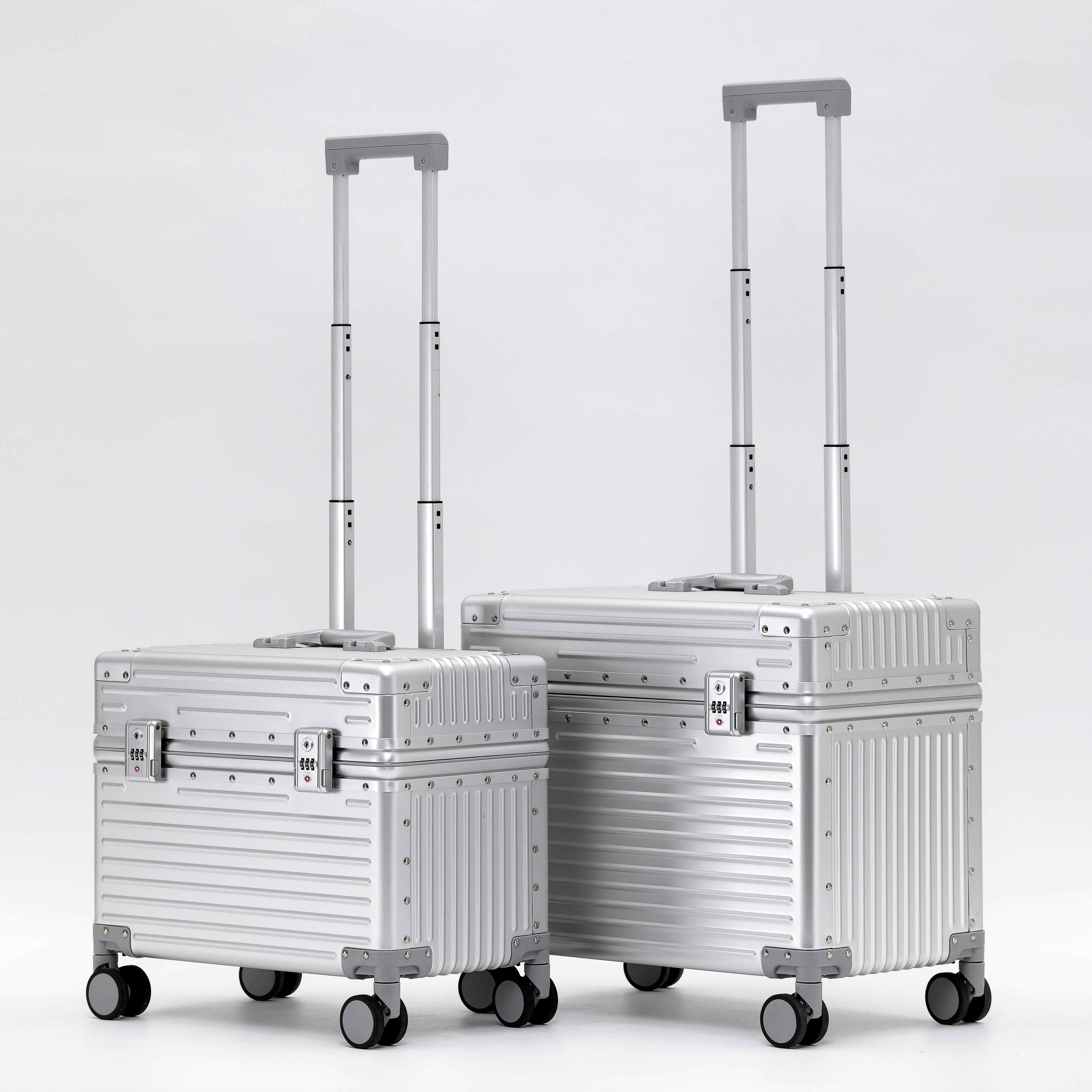 แฟชั่น Matel Magnesium และรถเข็นอลูมิเนียมกระเป๋าเดินทางกระเป๋าเดินทางอเนกประสงค์กระเป๋าด้านใน